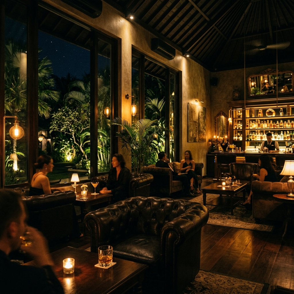 Exclusive Cigar Night Lounge Atmosphere